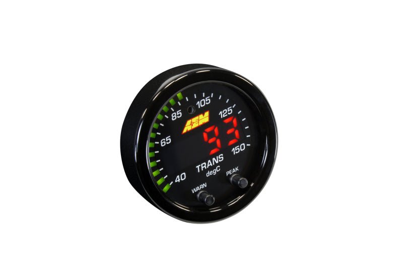AEM X - Series Temperature 100 - 300F Gauge Kit (ONLY Black Bezel and Water Temp. Faceplate) - My Store