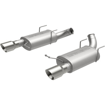 compare product MagnaFlow 13 Ford Mustang V8 5.0L Dual Split Rear Exit Stainless Cat Back Performance Exhaust