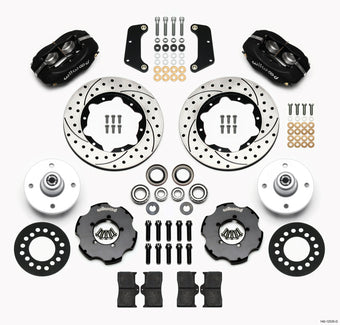 compare product Wilwood Forged Dynalite Front Kit 10.75in Drilled Red 64-65 Mustang 6 Cylinder 4-lug