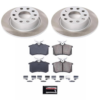 compare product Power Stop 12-18 Volkswagen Jetta Rear Semi-Coated Rotor Kit