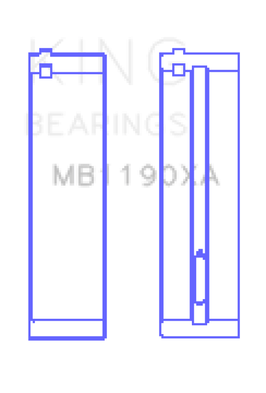 King Engine Bearings Mercedes Benz Om611.960/981/821/962/966 (Size +0.25mm) Main Bearing Set - My Store