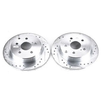 compare product Power Stop 10-12 Lexus HS250h Rear Evolution Drilled & Slotted Rotors - Pair