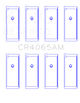 King 91 - 04 Nissan 146CI/2.4L KA24DE L4 / 89 - 97 146CI/2.4L KA24E L4 (Size +0.25) Rod Bearing Set - My Store