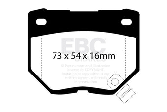compare product EBC 89-95 Nissan Skyline (R32) 2.6 Twin Turbo GT-R Redstuff Rear Brake Pads