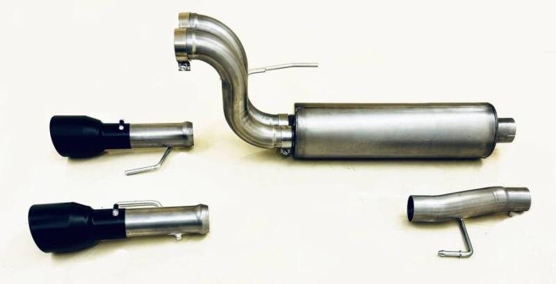 Gibson 2024 Ford F150 5.0L Black Elite Stainless Steel Split Rear Exhaust - My Store