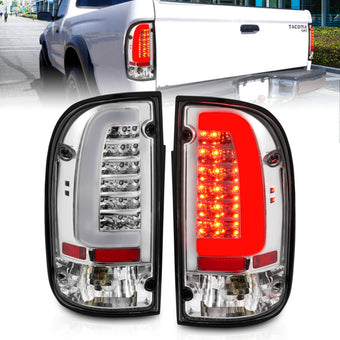 compare product ANZO 95-00 Toyota Tacoma LED Taillights Chrome Housing Clear Lens (Pair)