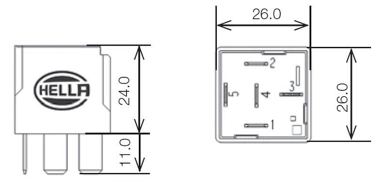 Hella Relay 12V 20/40A Spdt Res - My Store