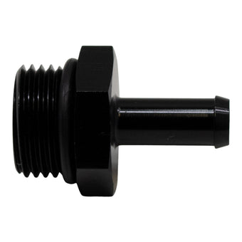 compare product DeatschWerks 8AN ORB Male to 5/16in Male Barb Fitting (Incl O-Ring) - Anodized Matte Black