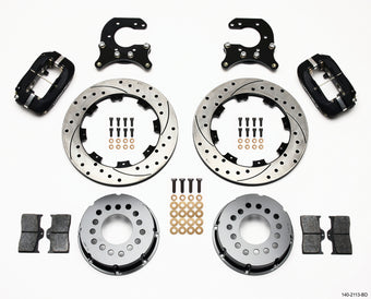 compare product Wilwood Forged Dynalite P/S Rear Kit Drilled Rotor Small Ford 2.66in Offset