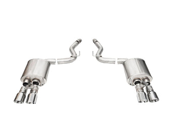 compare product Corsa 2024+ Ford Mustang V8 5.0L 3in Axle-Back Exhaust System w/ Twin 4in Polished Pro-Series Tips