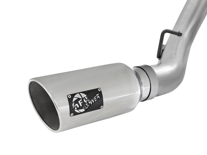aFe LARGE Bore HD 4in Dual DPF - Back SS Exhaust w/Polished Tip 16 - 17 GM Diesel Truck V8 - 6.6L (td) LML - My Store