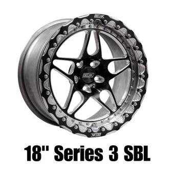 compare product Belak 18x11 / 6.75in BS / 5x112mm BP / High Pad / Series 3 - Single Beadlock Wheel