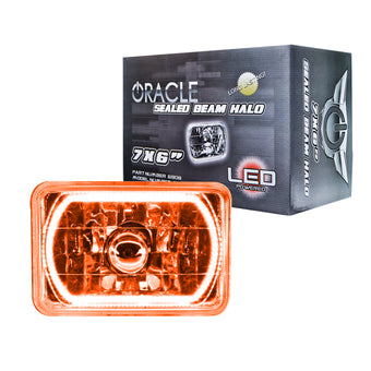 compare product Oracle Pre-Installed Lights 7x6 IN. Sealed Beam - Amber Halo