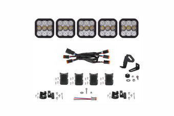 compare product Diode Dynamics SS5 Sport Universal CrossLink 5-Pod Lightbar - White Combo