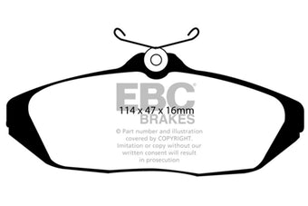 compare product EBC 93-98 Ford Thunderbird 3.8 Ultimax2 Rear Brake Pads