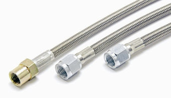 compare product McLeod Steel Braided Line Double An4 Female 24in Long