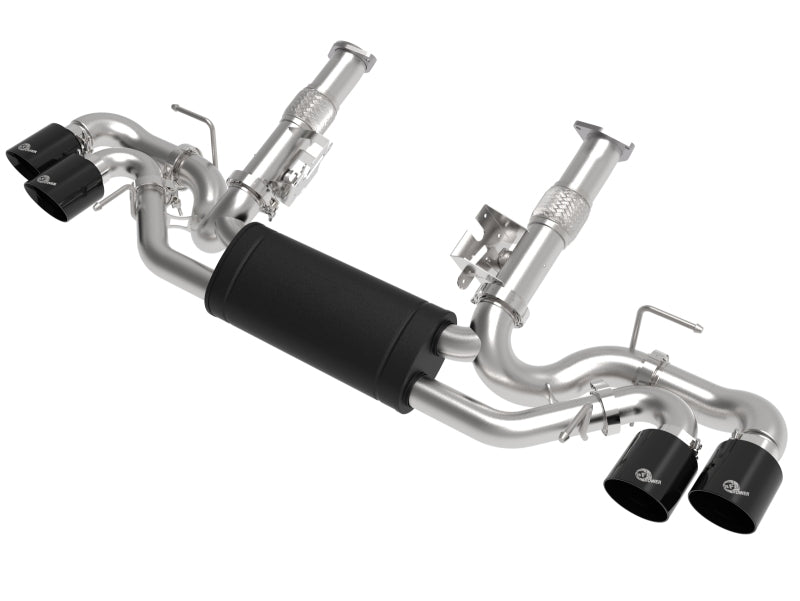 aFe MACH Force - Xp 2 - 1/2in 304SS Cat - Back 2020 Chevy Corvette (C8) 6.2L - Black Tip - My Store