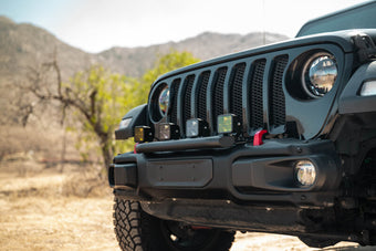 compare product DV8 Offroad 2018-2025 Wrangler JL Push Bar for Mopar Rubicon Steel Bumper