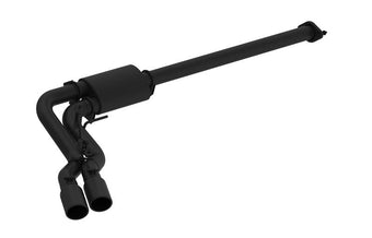 compare product MBRP 15-16 Ford F-150 2.7L/3.5L/5.0L 3in Cat Back Single Side Pre-Axle Dual Exit Black Coated