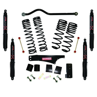 compare product Skyjacker 2007-2018 Jeep Wrangler JK 4 Door 4WD Long Travel 3.5in-4in Lift Kit w/Black Max Shocks