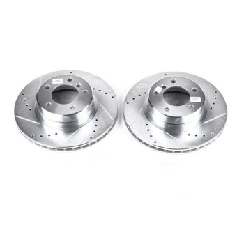 compare product Power Stop 04-07 BMW 525i Front Evolution Drilled & Slotted Rotors - Pair