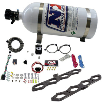 compare product Nitrous Express 2018+ Ford 5.0L Coyote Dry Direct Port Plate System w/10lb Bottle