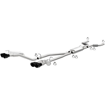 compare product MagnaFlow 20-21 Ford Explorer 3.0L V6 Dual Exit Quad Black Chrome Tip Street Series Cat-Back Exhaust