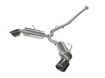 compare product aFe Takeda Exhaust Axle-Back 13-15 Scion FRS / Subaru BRZ 304SS Carbon Fiber Dual Tips Exhaust