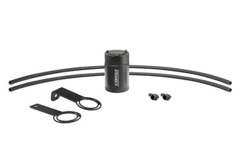 compare product Corsa 3/8in Universal 3 oz. Aluminum Oil Catch Can with Mounting Brackets