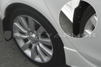 compare product Rally Armor 07-17 Mitsubishi Lancer Basic Black Mud Flap w/ Black Logo