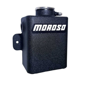 compare product Moroso Universal 1.25qt Coolant Expansion Tank - Black Powder Coat