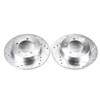 compare product Power Stop 90-94 Eagle Talon Rear Evolution Drilled & Slotted Rotors - Pair