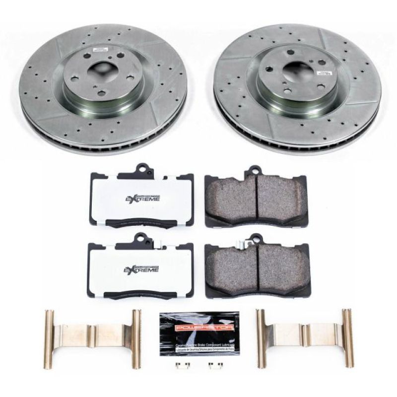 Power Stop 13 - 19 Lexus GS350 Front Z26 Street Warrior Brake Kit - My Store