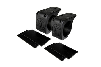 compare product KC HiLiTES Universal Tube Clamp Light Mount Bracket Set / 2.75in. to 3in. Bar (Pair)