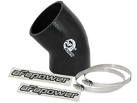 aFe Magnum FORCE Intake Coupling Kit (3 IN ID to 3 - 1/4 IN ID x 45 Deg.) Elbow Coupler - Black - My Store