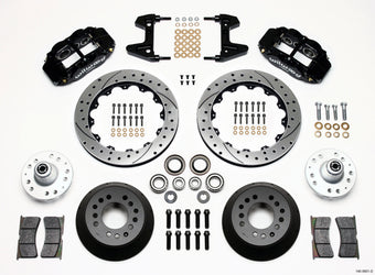 compare product Wilwood Narrow Superlite 6R Front Hub Kit 12.88in Drilled 74-80 Pinto/Mustang II Disc Spindle only