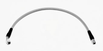 compare product Wilwood 18in OAL Flexline -3 Hose to -3 Female 45 Degree