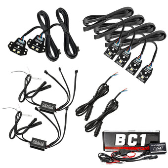 compare product Oracle 15-21 Dodge Charger RGB+W DRL Headlight DRL Kit - ColorSHIFT w/ BC1 Controller