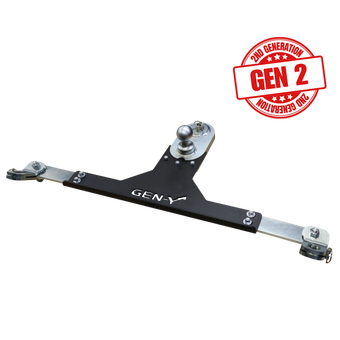 compare product Gen-Y Dodge/RAM GoosePuck II 5in Offset Ball Puck Mount & 25K Towing w/Safety Chain Anchors