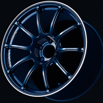 compare product Advan RZII 17x8.0 / +45 Offset / 5x114.3 / 73mm Bore / Racing Indigo Blue and Ring