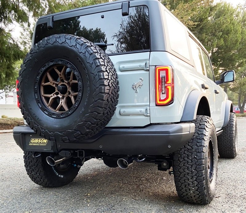 Gibson 21 - 22 Ford Bronco 4DR Cat - Back Dual Split Exhaust - Stainless - My Store