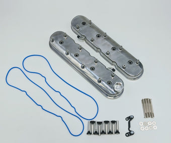 compare product Granatelli 96-22 GM LS Tall Valve Cover w/Integral Angled Coil Mounts - Polished (Pair)