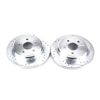 compare product Power Stop 06-10 Jeep Commander Rear Evolution Drilled & Slotted Rotors - Pair