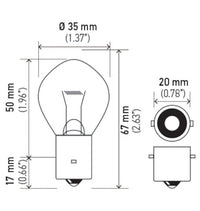 Hella Bulb 635 12V 35W Ba20S B11 F2 (MOQ 10) - My Store