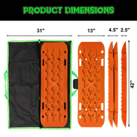 Rhino USA Recovery Traction Boards - Orange (Pair) - My Store