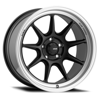 compare product Konig Countergram 18x11B 5x114.3 ET15 Matte Black / Matte Machined Lip