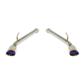 compare product Remark 2017+ Infiniti Q60 Axle Back Exhaust w/Burnt Stainless Double Wall Tip