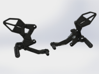 compare product Vortex Racing 18-24 Kawasaki EX400 Ninja 400 R Rear Set- Black