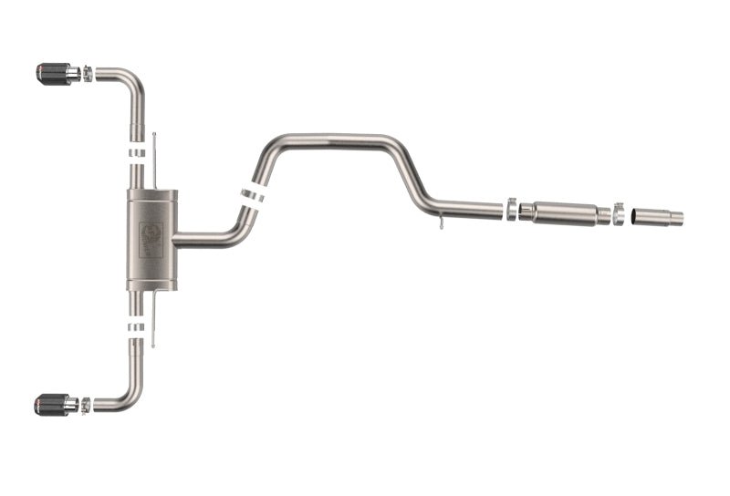 aFe 22 - 24 Volkswagen GTI MACH Force - Xp 3 to 2 - 1/2 IN Stainless Steel Cat - Back Exhaust w/Carbon Tips - My Store