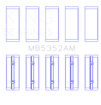 compare product King Engine Bearings Renault K9K/K4M (Size +0.50mm) Main Bearing Set